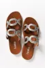 Wembley Silver Diamante Slide sold by Blue Bungalow