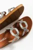 Wembley Silver Diamante Slide sold by Blue Bungalow