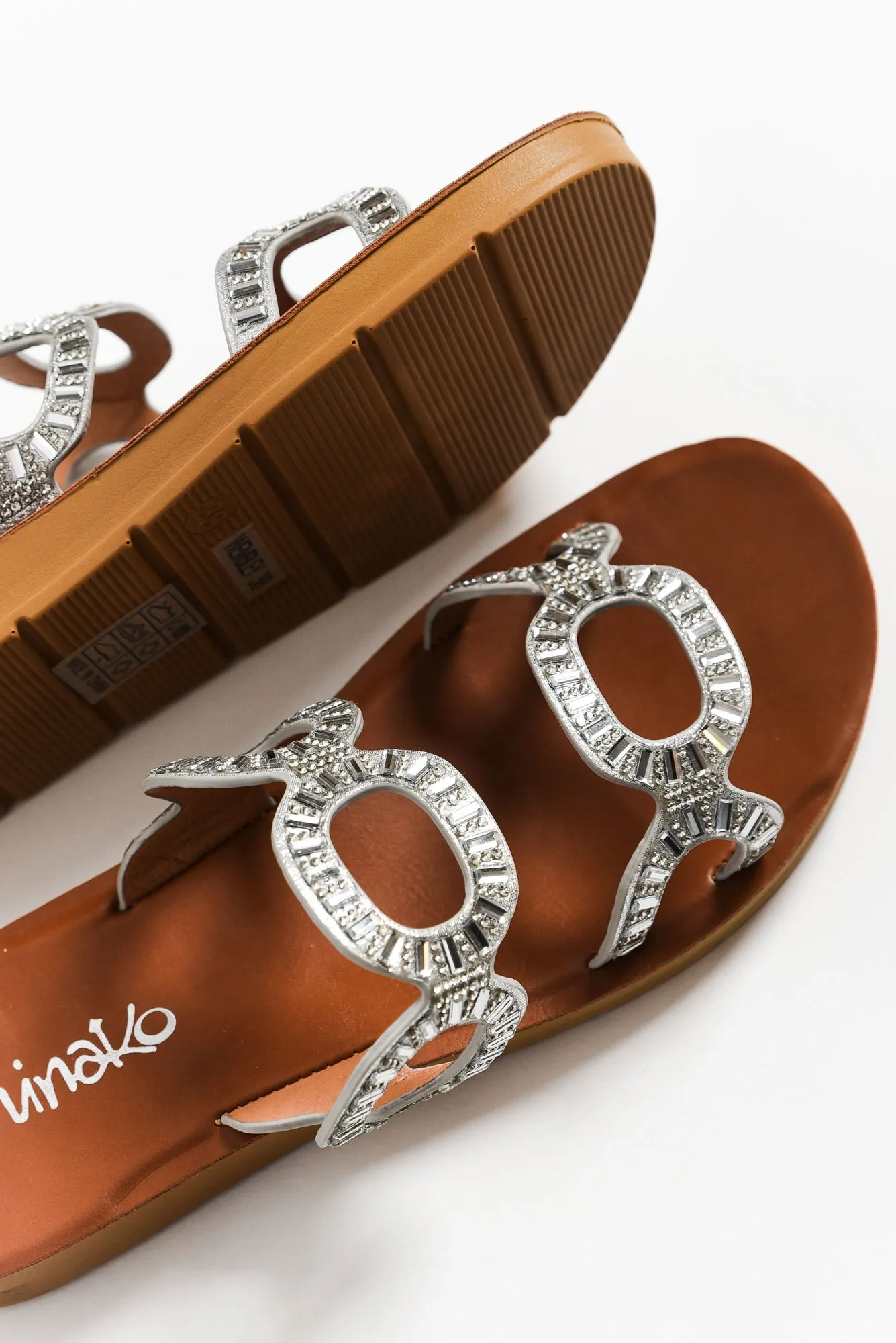 Wembley Silver Diamante Slide sold by Blue Bungalow product image thumbnail 4