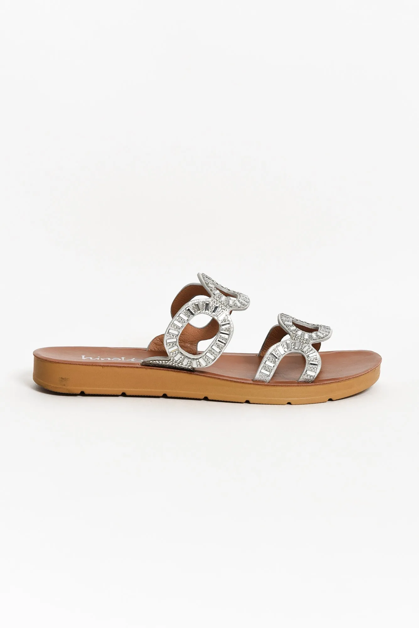 Wembley Silver Diamante Slide sold by Blue Bungalow product image thumbnail 2