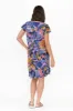 Sabina Cobalt Ripple Crinkle Cotton Dress sold by Blue Bungalow