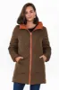 Asuka Rust Reversible Puffer Jacket sold by Blue Bungalow