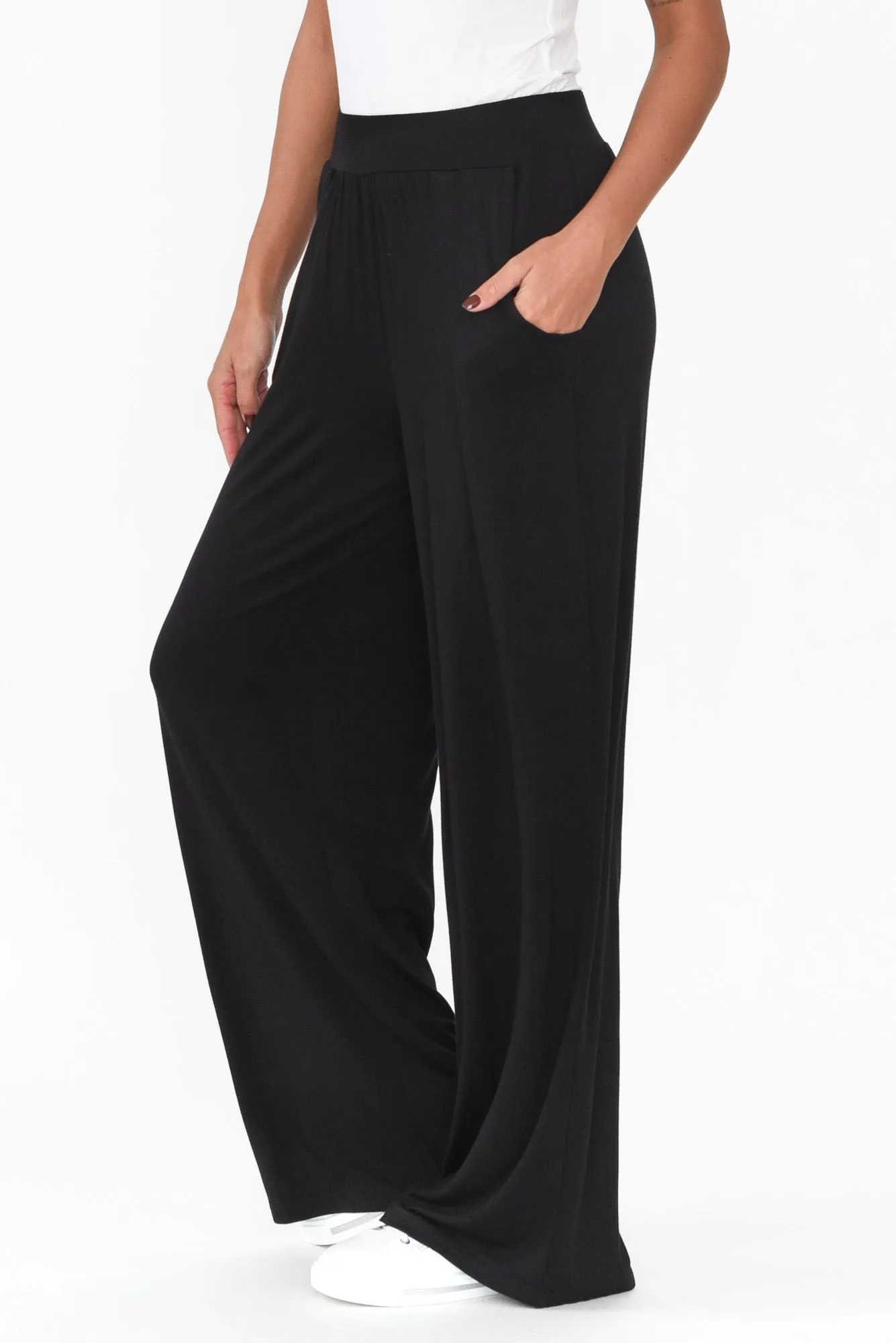 Cedric Black Bamboo Pocket Pants sold by Blue Bungalow product image thumbnail 3