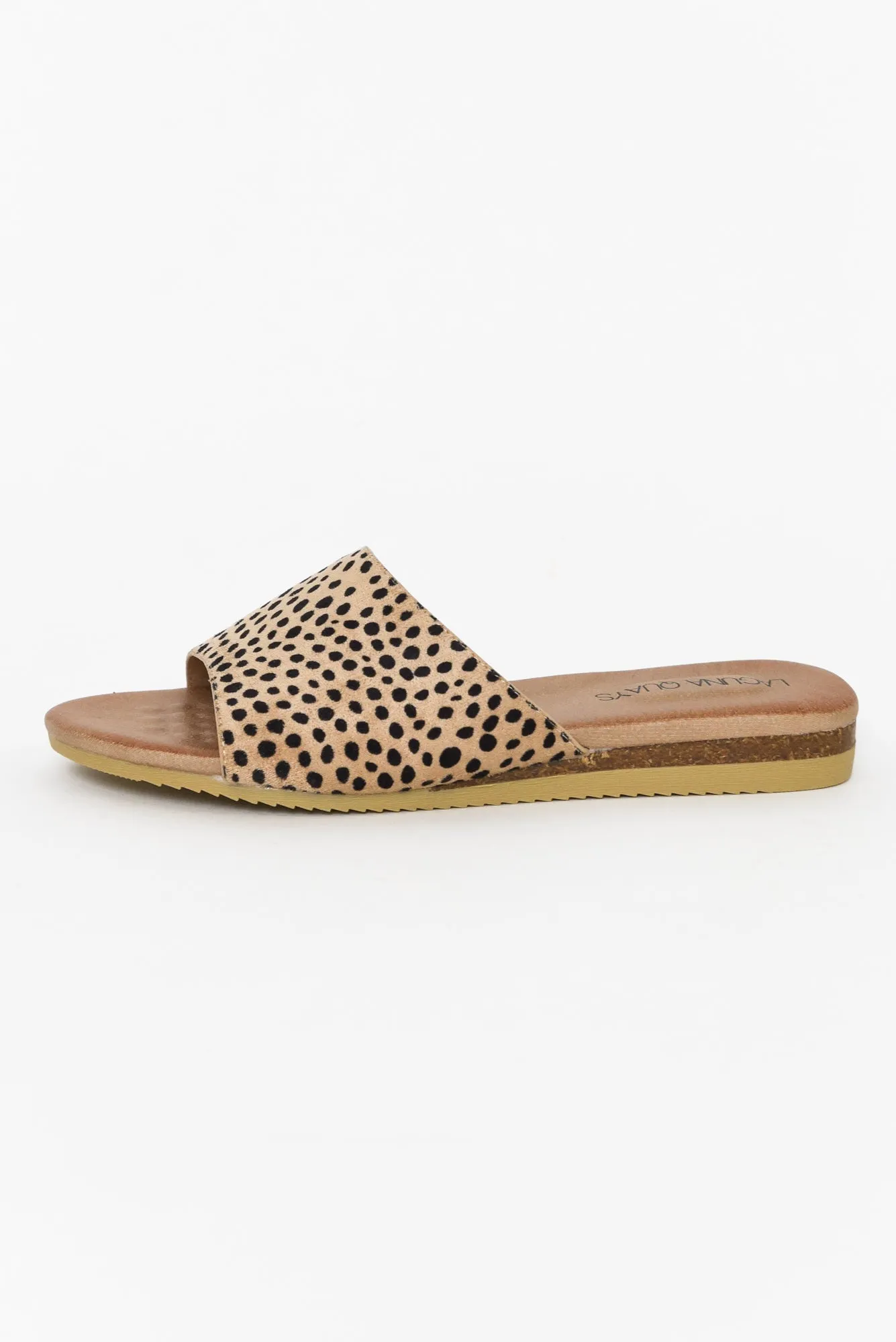 Kaia Cheetah Asymmetrical Slide sold by Blue Bungalow product image thumbnail 5