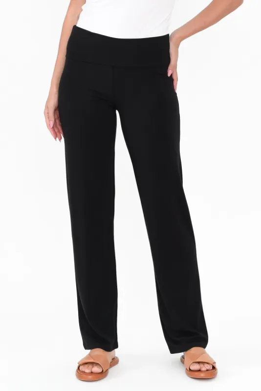 Pamela Black Bamboo Pants sold by Blue Bungalow
