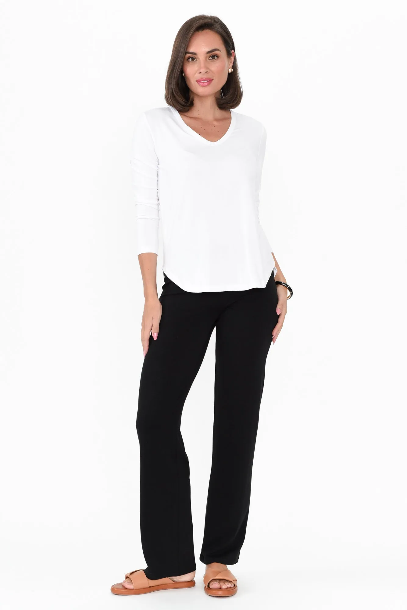 Pamela Black Bamboo Pants sold by Blue Bungalow product image thumbnail 2