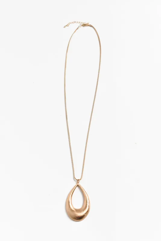 Marvelo Gold Pendant Necklace sold by Blue Bungalow