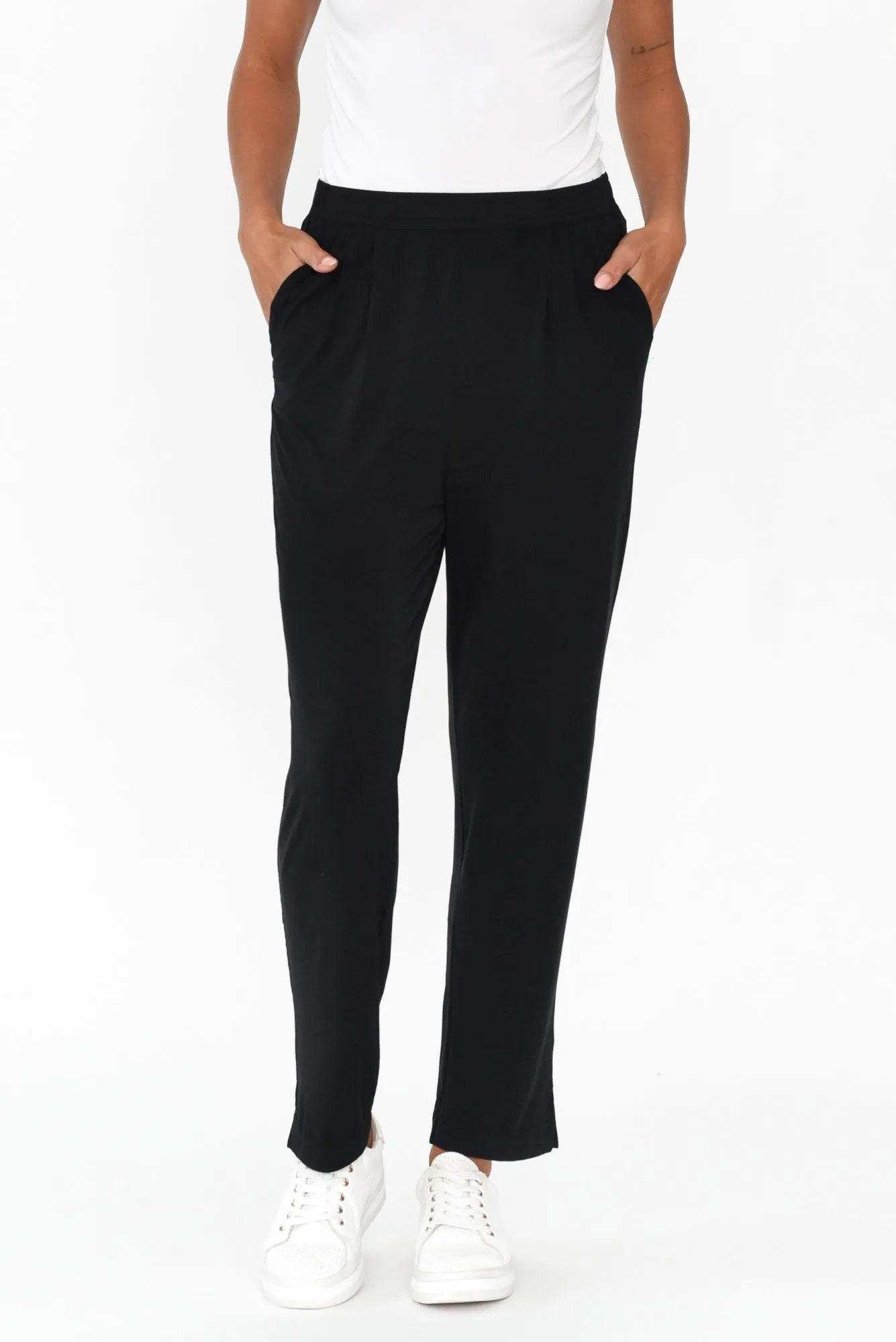 Dana Black Micro Modal Pants sold by Blue Bungalow