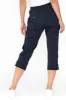 Marta Navy Cotton 3/4 Pants sold by Blue Bungalow
