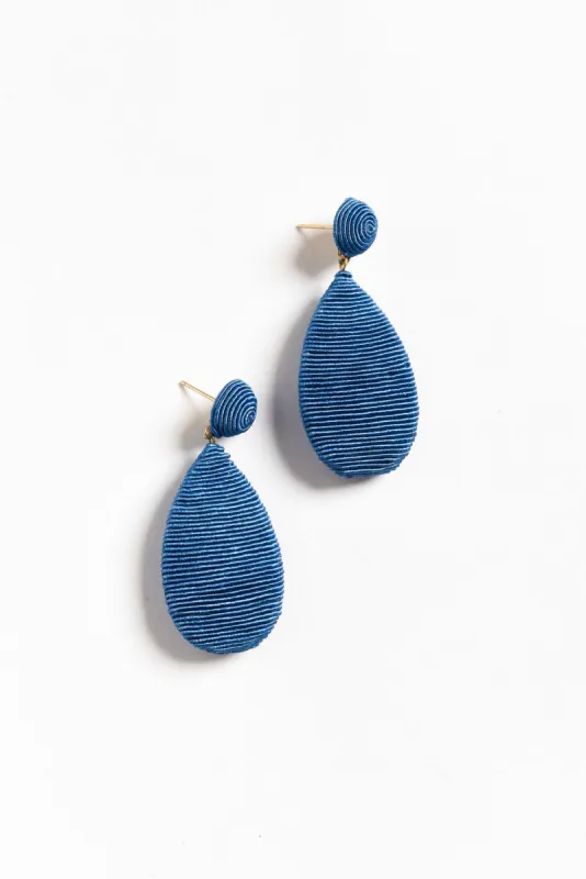 Hailey Blue Teardrop Earrings sold by Blue Bungalow