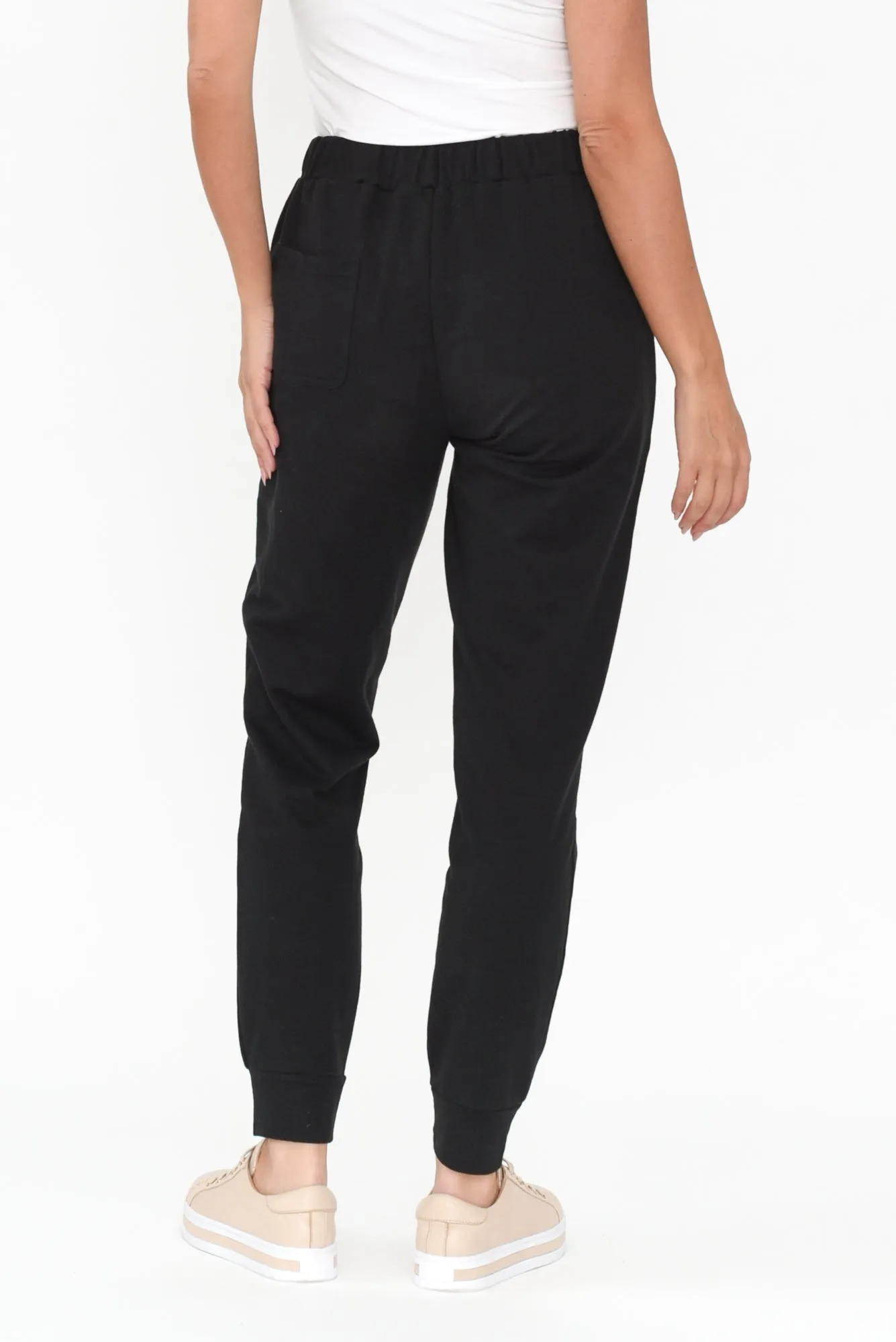 Lindsay Black Cotton Jogger Pants sold by Blue Bungalow product image thumbnail 5