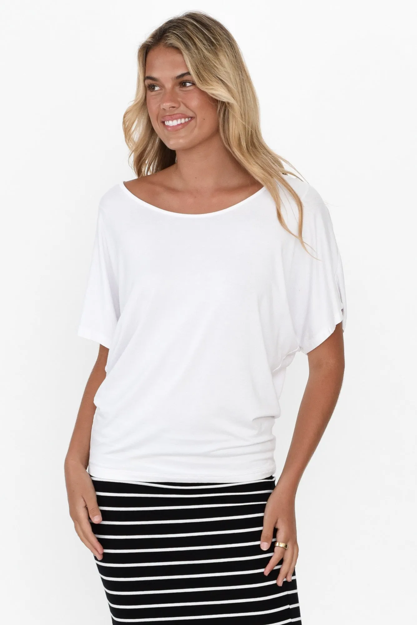 White Maui Tee sold by Blue Bungalow