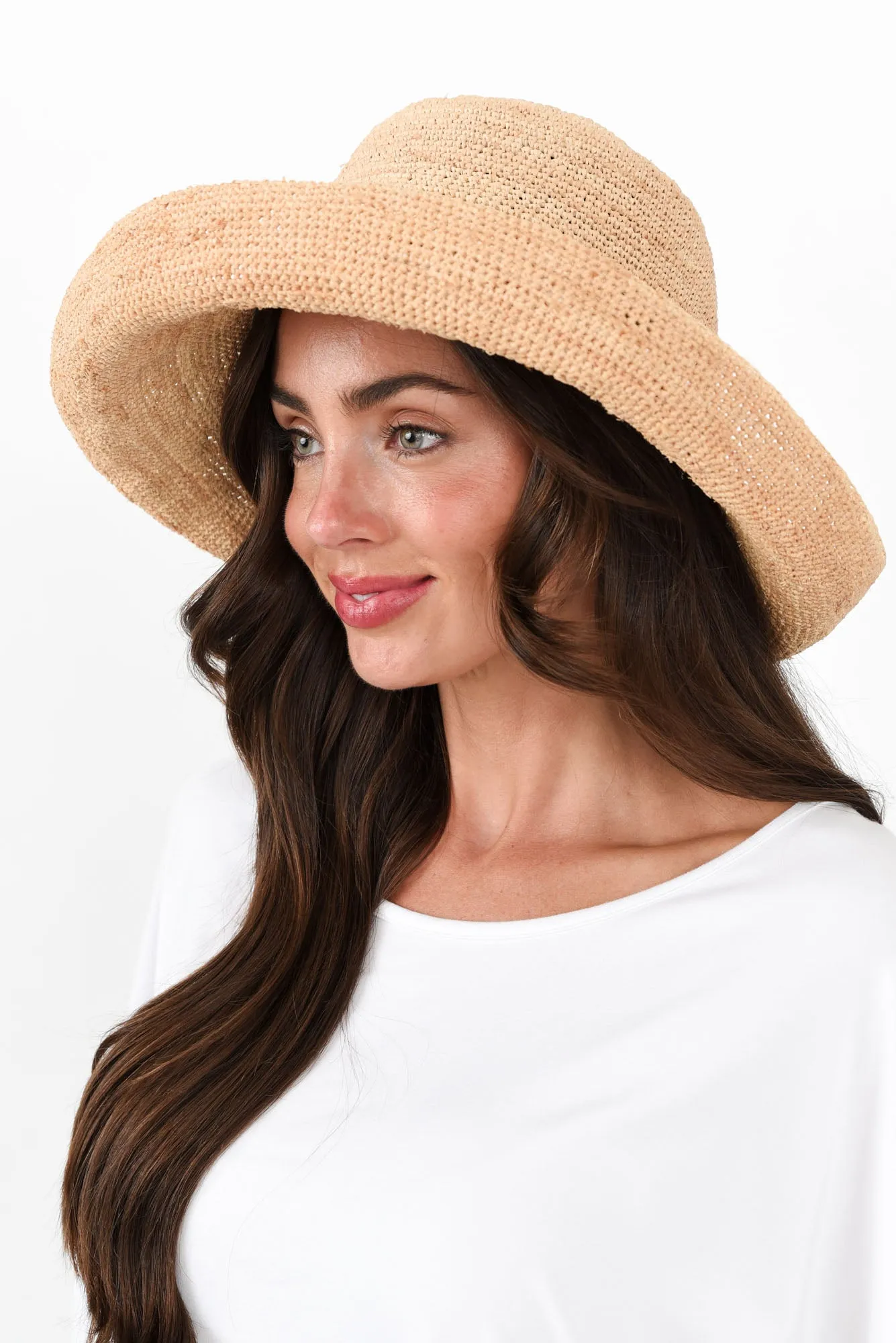 Hali Natural Raffia Fedora sold by Blue Bungalow product image thumbnail 2