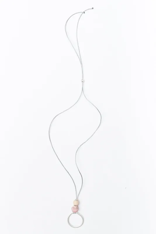 Amica Silver Circle Pendant Necklace sold by Blue Bungalow