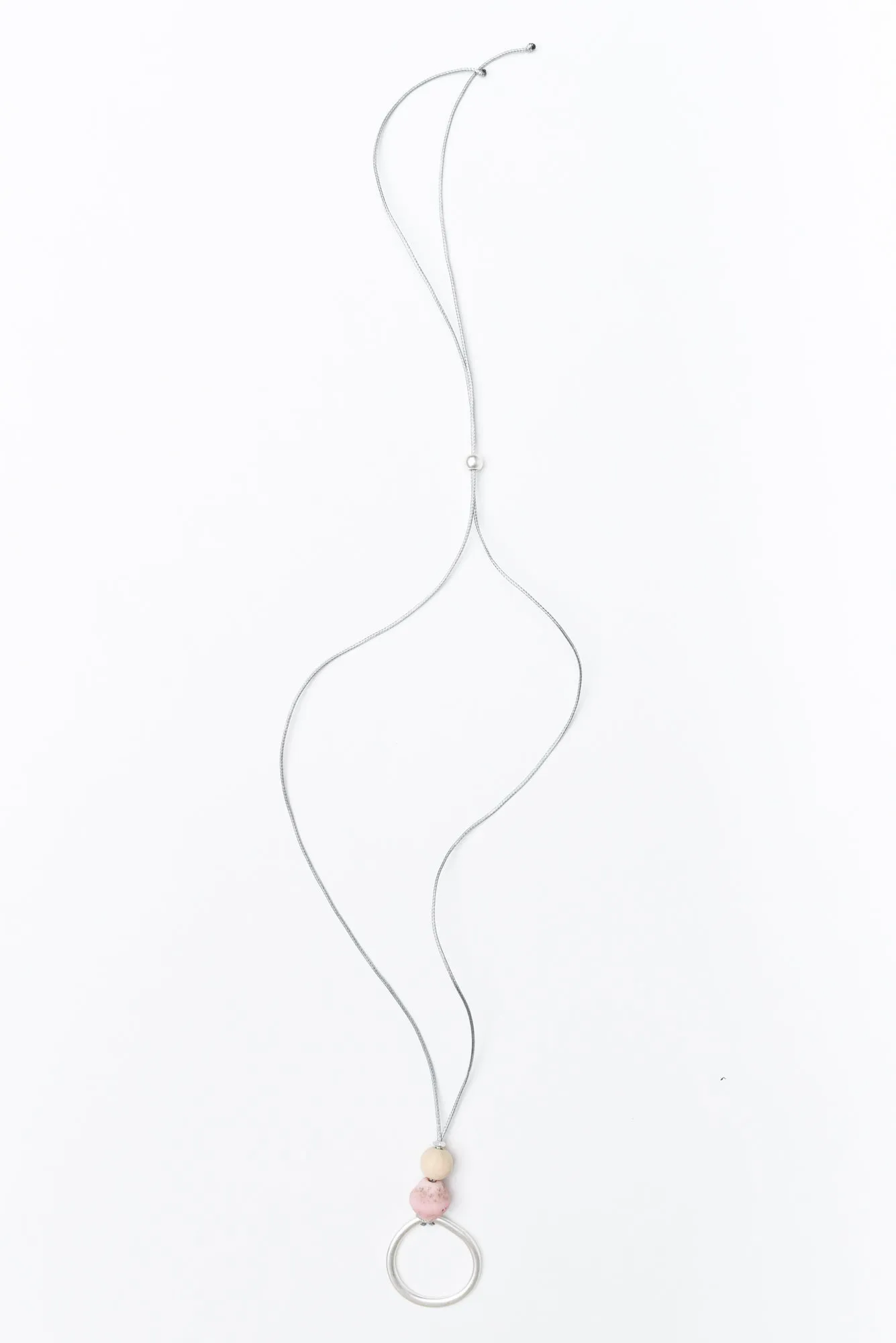 Amica Silver Circle Pendant Necklace sold by Blue Bungalow