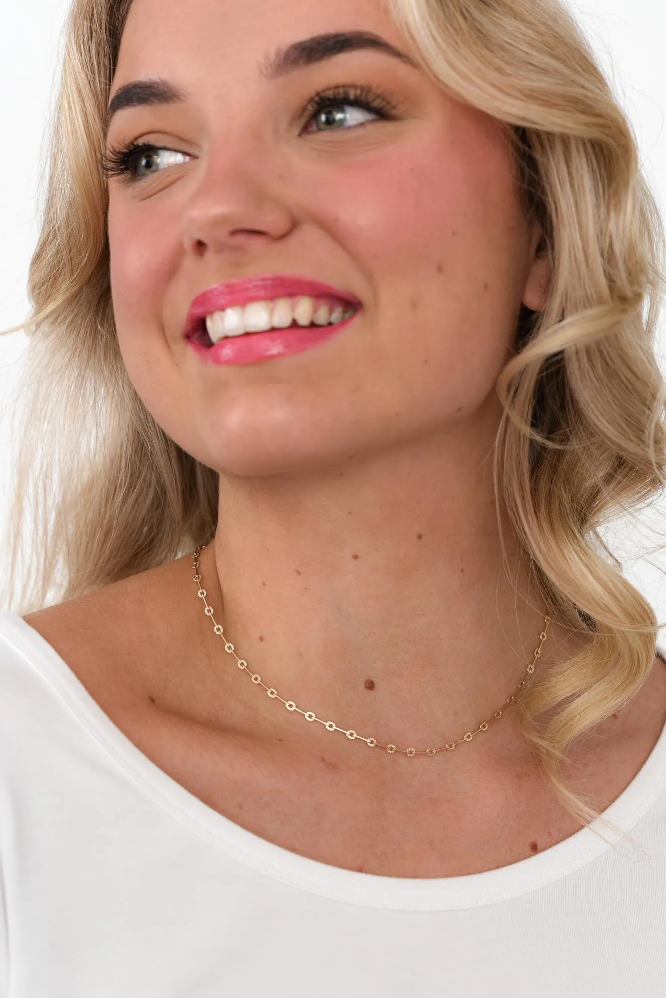 Beatrice Gold Link Necklace sold by Blue Bungalow product image thumbnail 2