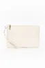 Una Beige Quilted Clutch sold by Blue Bungalow