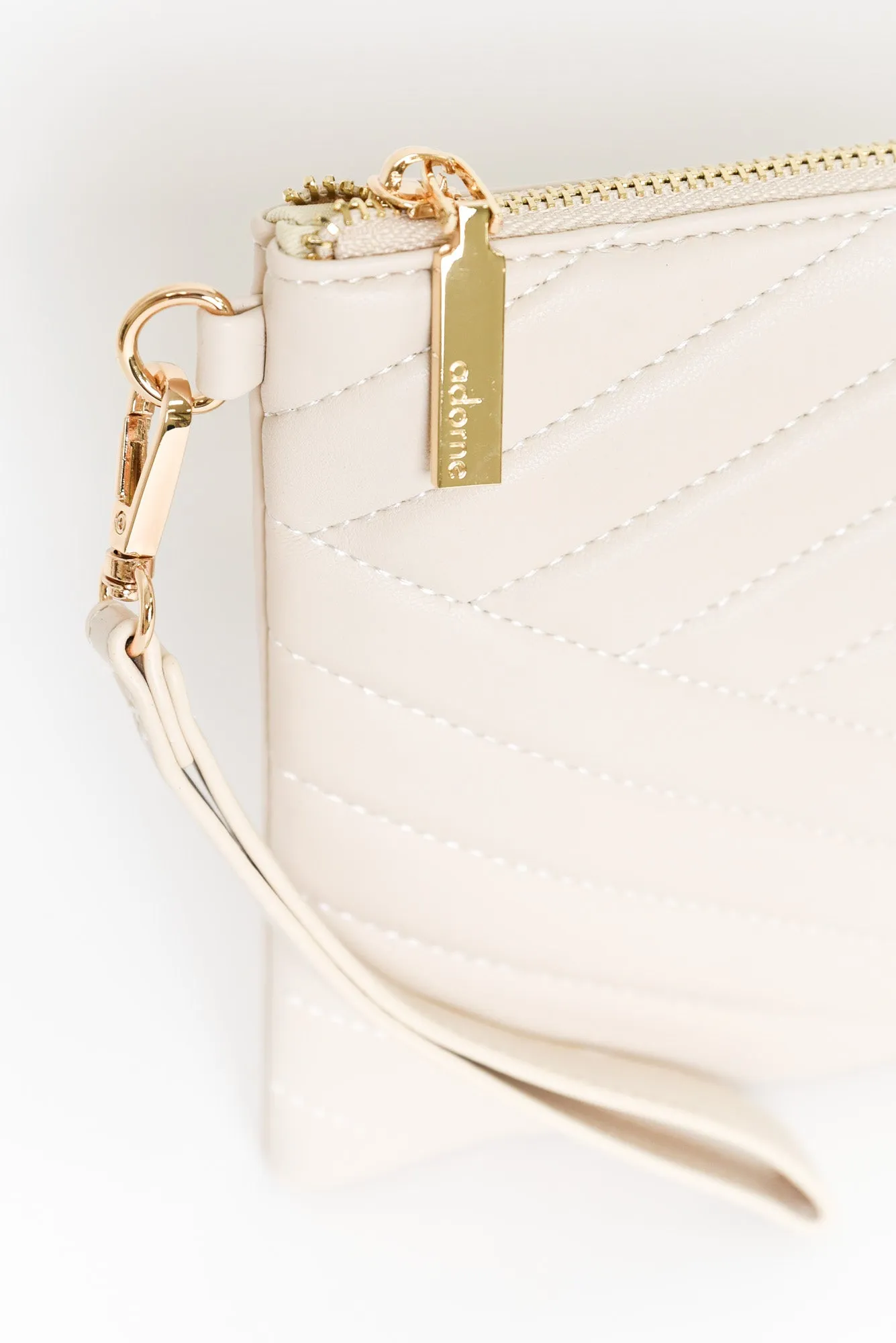 Una Beige Quilted Clutch sold by Blue Bungalow product image thumbnail 2