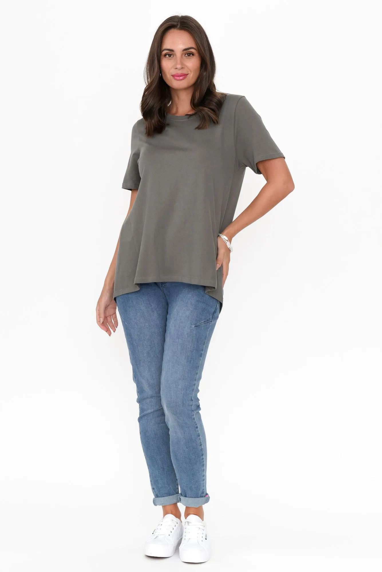 Hamilton Khaki Cotton Tee sold by Blue Bungalow product image thumbnail 2