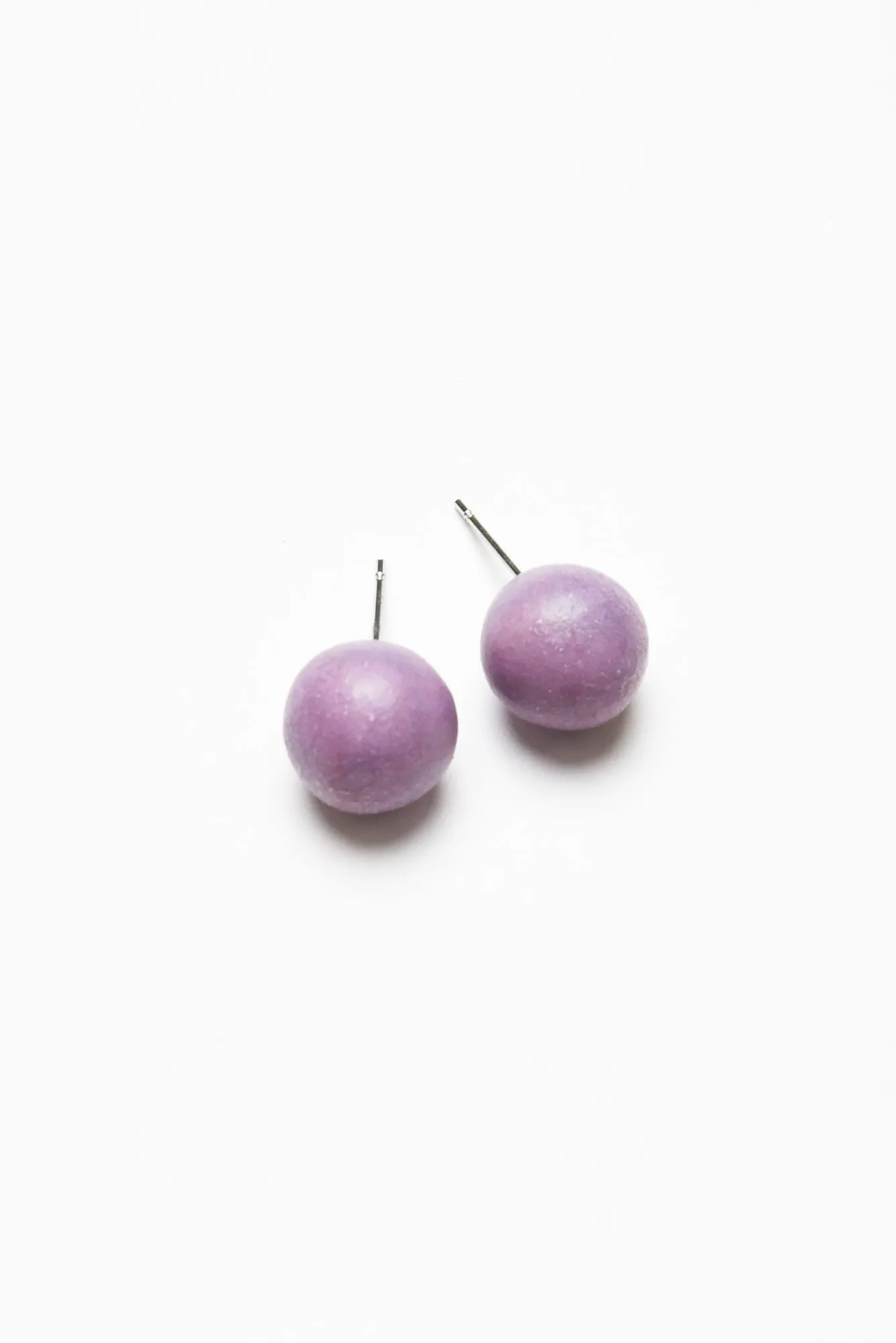 Akeelah Purple Wood Studs sold by Blue Bungalow