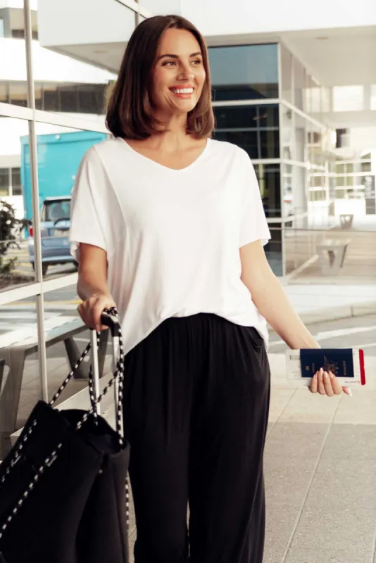 Ivy White Micro Modal Swing Tee sold by Blue Bungalow