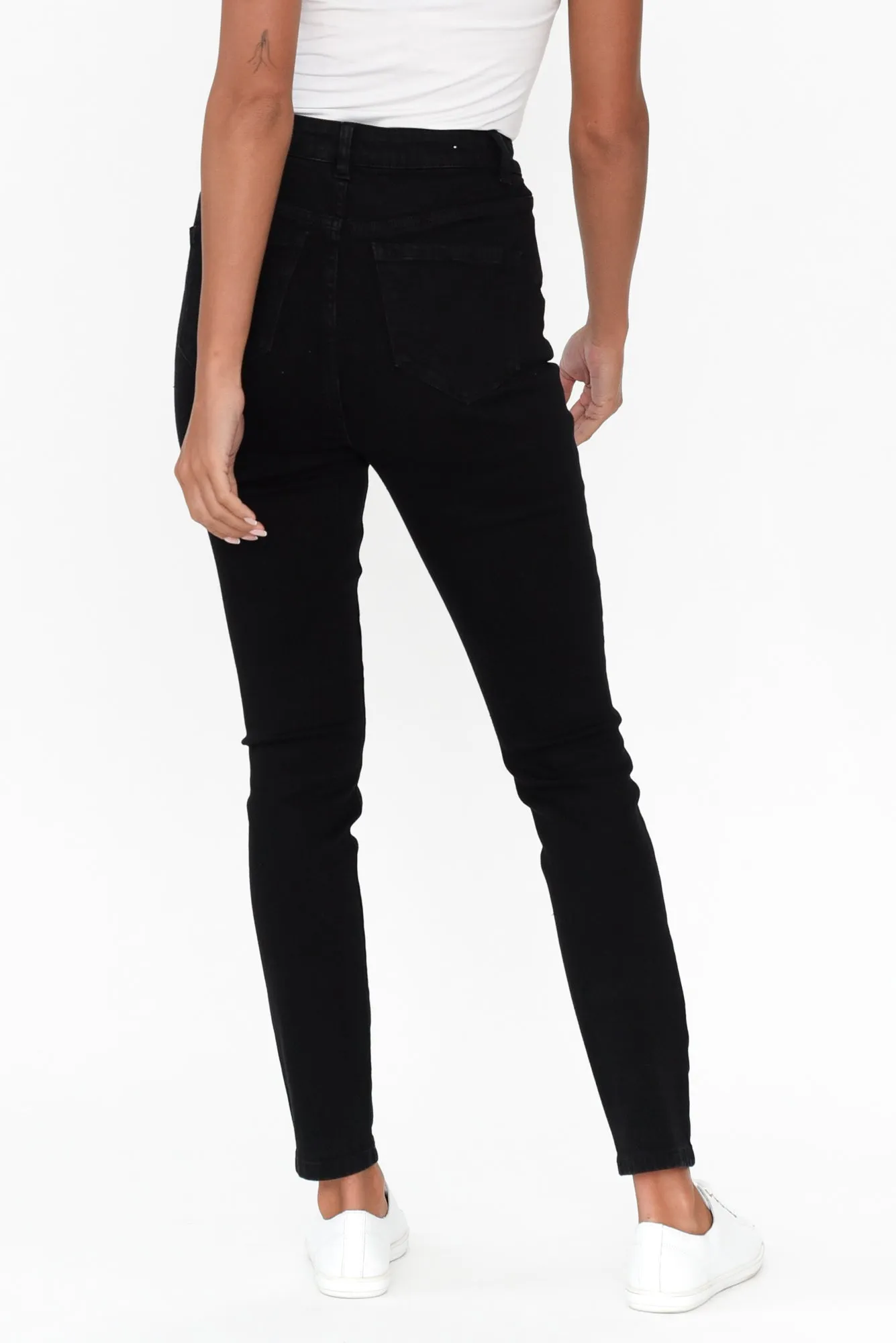 Betty Black Denim Skinny Jeans sold by Blue Bungalow product image thumbnail 4
