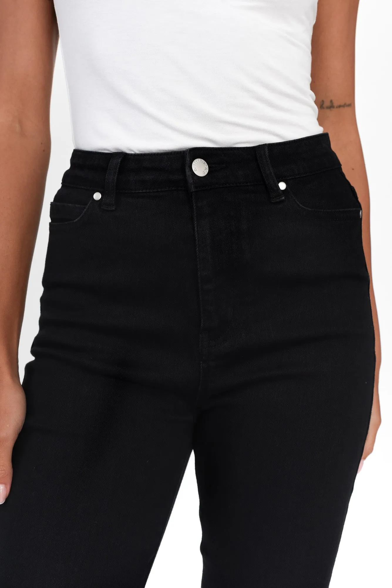 Betty Black Denim Skinny Jeans sold by Blue Bungalow product image thumbnail 5
