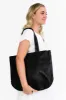 Fenna Black Leather Tote sold by Blue Bungalow