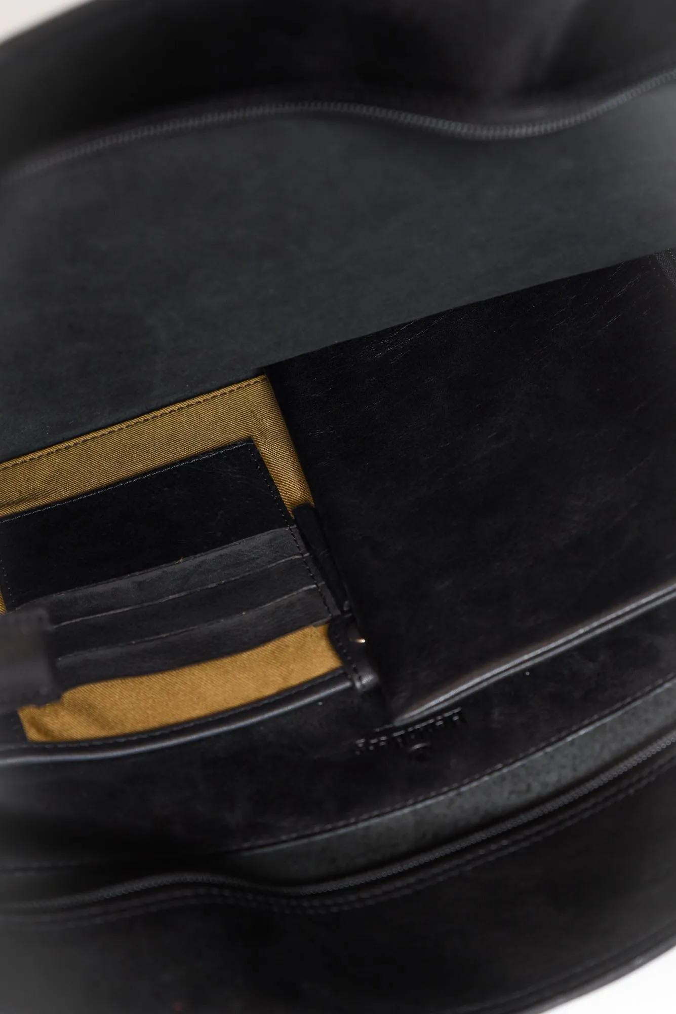 Fenna Black Leather Tote sold by Blue Bungalow product image thumbnail 4