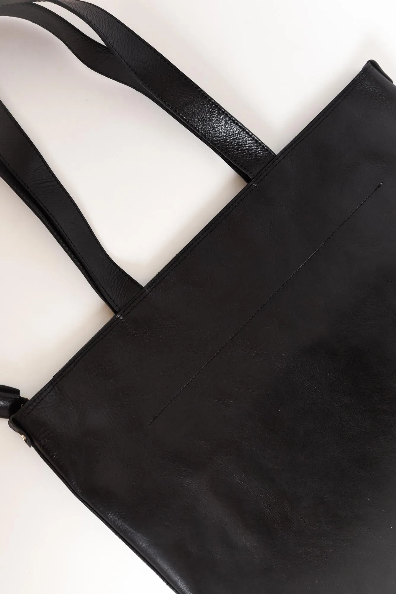 Fenna Black Leather Tote sold by Blue Bungalow product image thumbnail 3