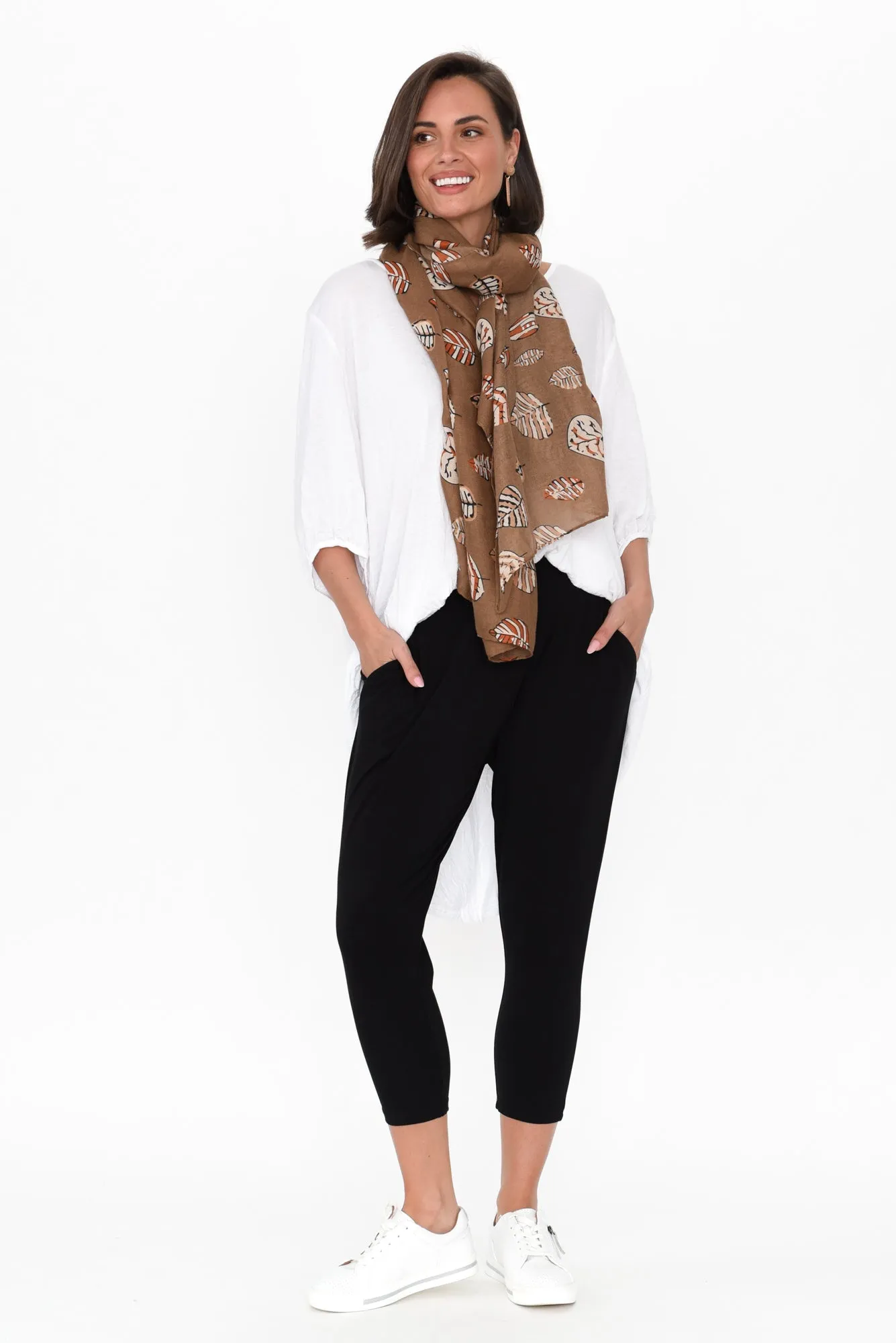 Laina Black Bamboo Cropped Pants sold by Blue Bungalow product image thumbnail 2