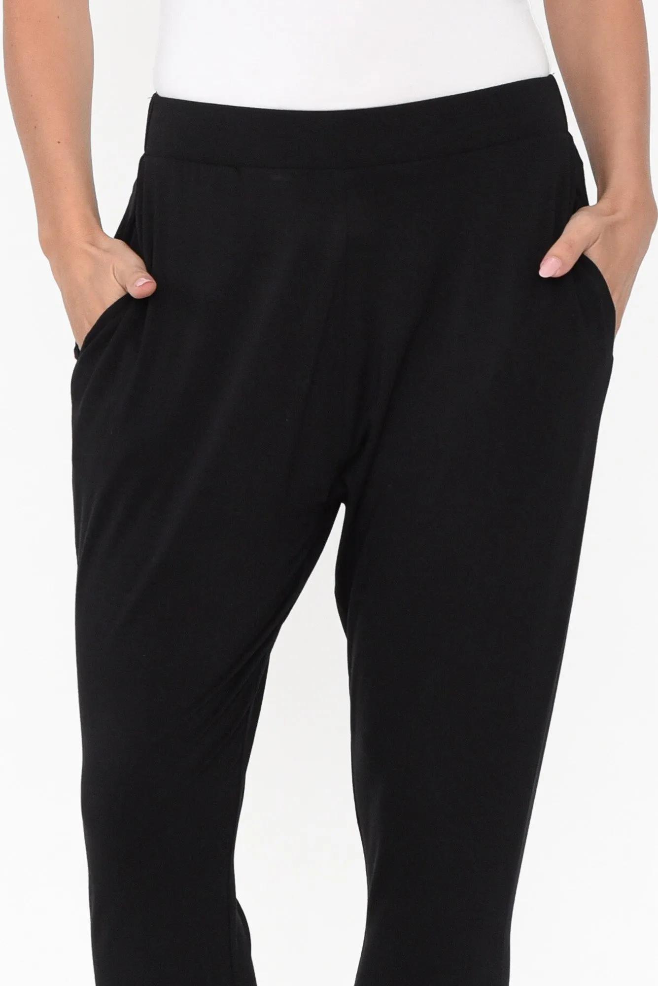 Laina Black Bamboo Cropped Pants sold by Blue Bungalow product image thumbnail 5