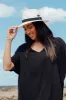 Ivory Wide Brim Travel Fedora sold by Blue Bungalow
