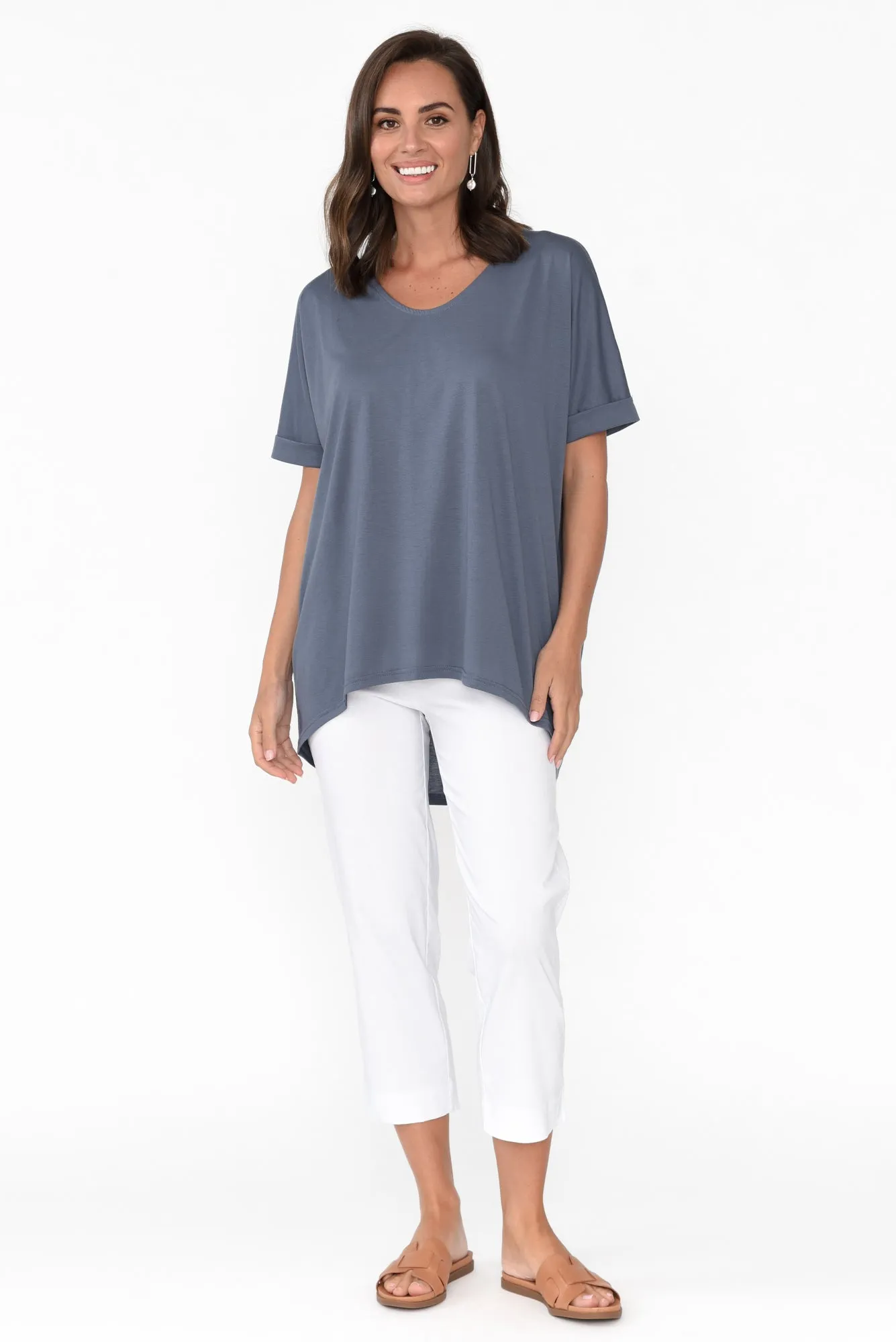 Emiko Steel Drape Top sold by Blue Bungalow product image thumbnail 3