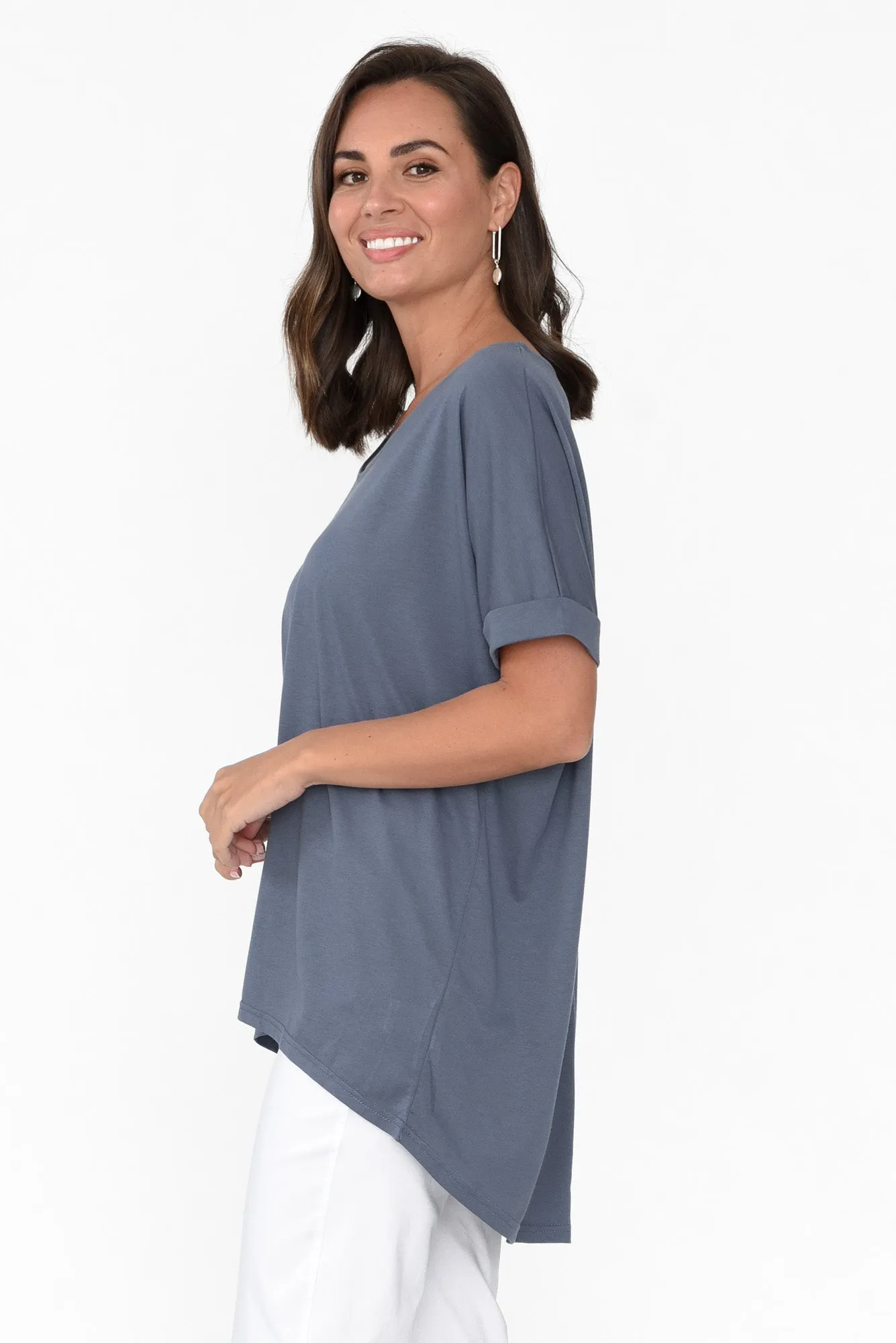 Emiko Steel Drape Top sold by Blue Bungalow product image thumbnail 4