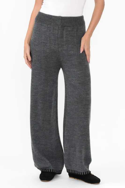 Mahalia Charcoal Trim Knit Pants sold by Blue Bungalow