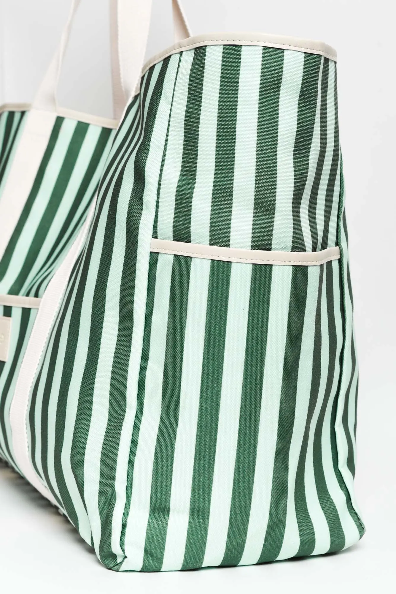 Beach Base Forest Stripe Tote Bag sold by Blue Bungalow product image thumbnail 4