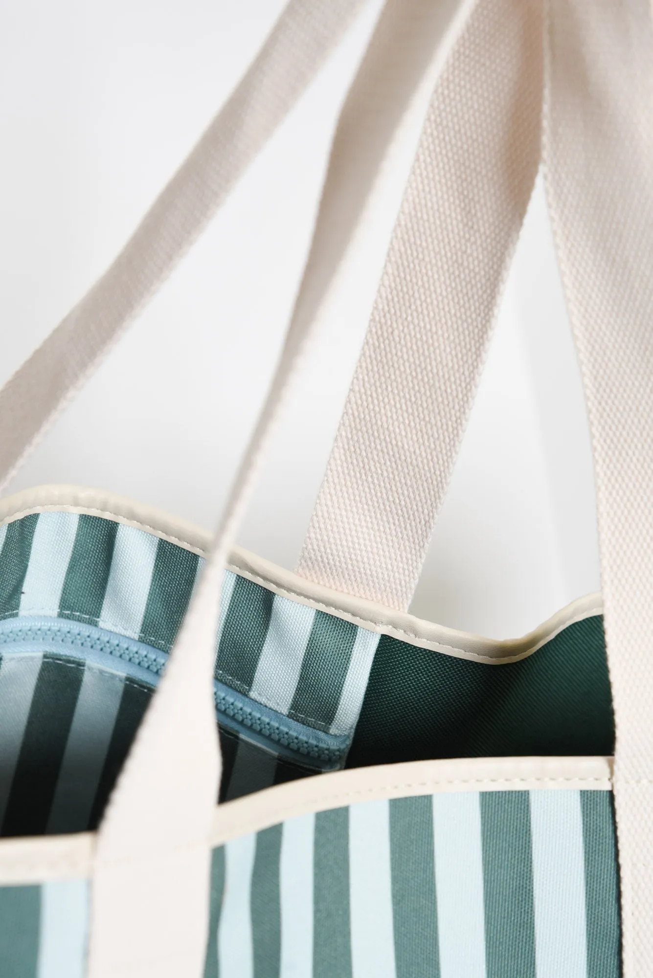 Beach Base Forest Stripe Tote Bag sold by Blue Bungalow product image thumbnail 5