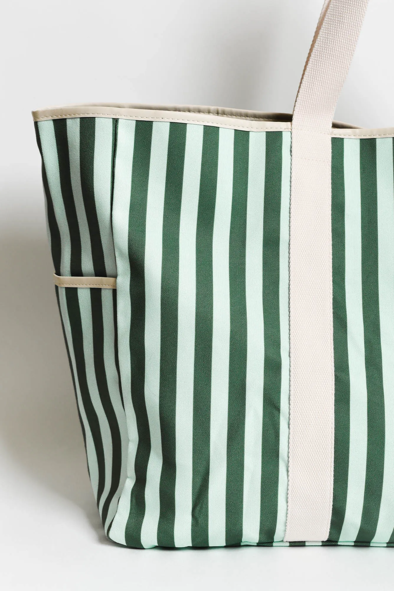 Beach Base Forest Stripe Tote Bag sold by Blue Bungalow product image thumbnail 2