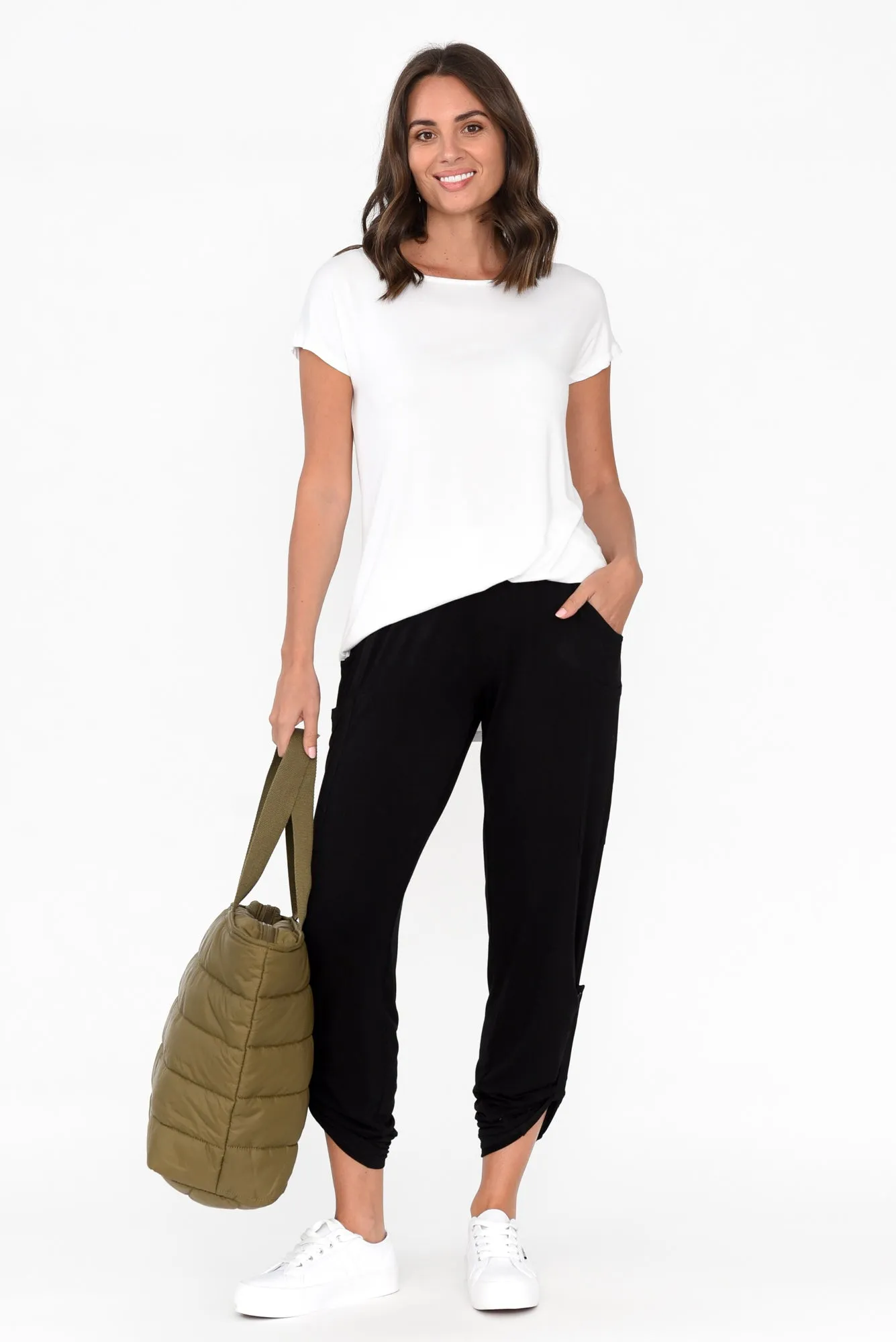 Black Bamboo Pocket Pants sold by Blue Bungalow product image thumbnail 3