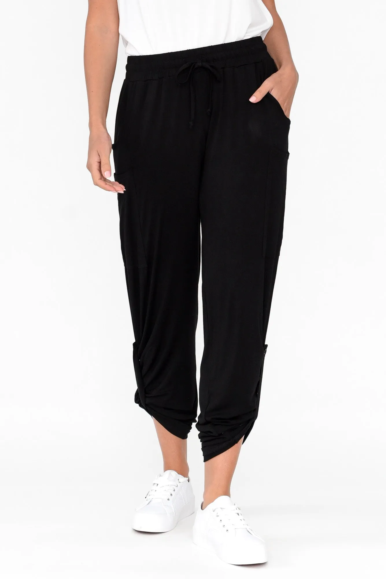 Black Bamboo Pocket Pants sold by Blue Bungalow