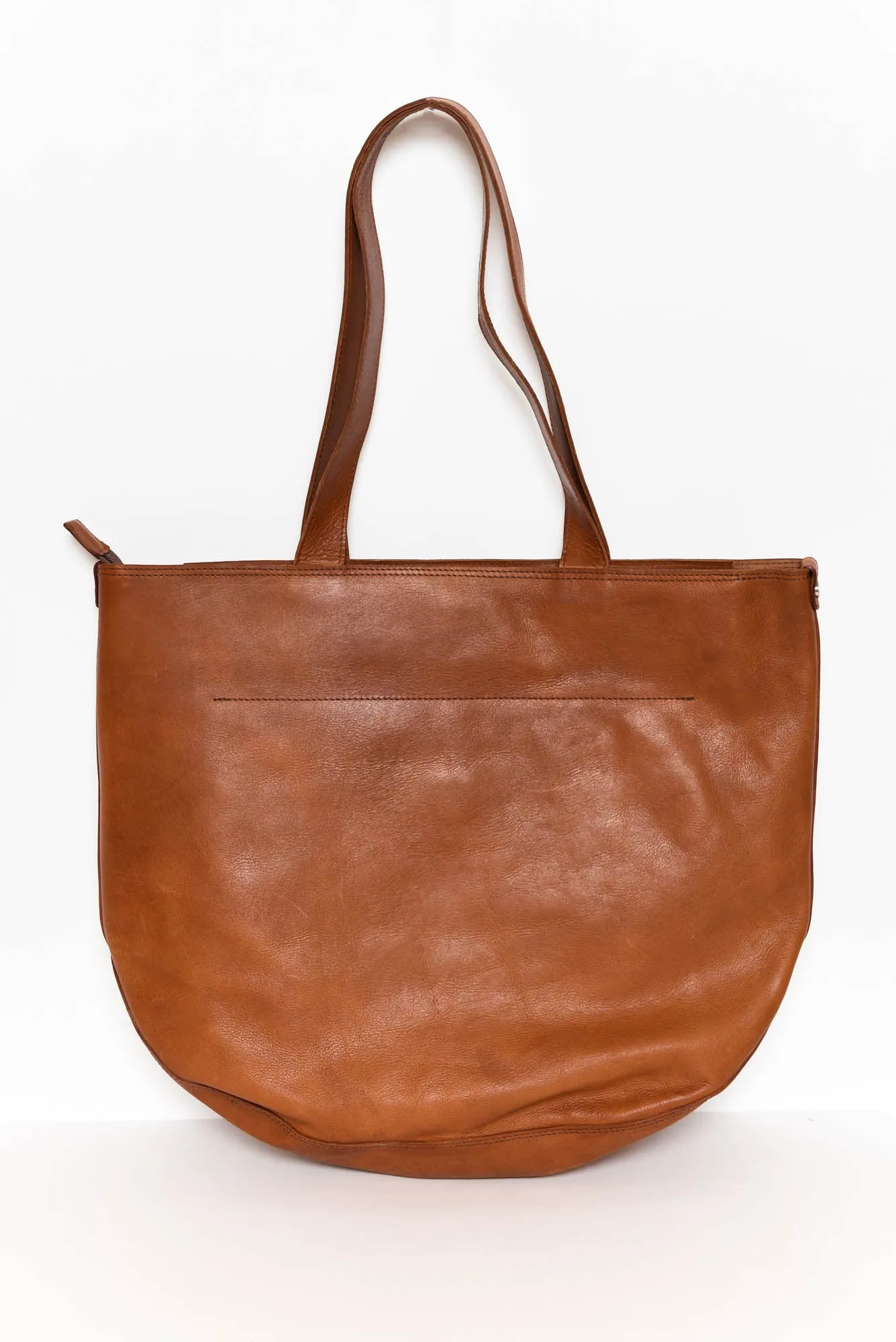 Fenna Brandy Leather Tote sold by Blue Bungalow product image thumbnail 2