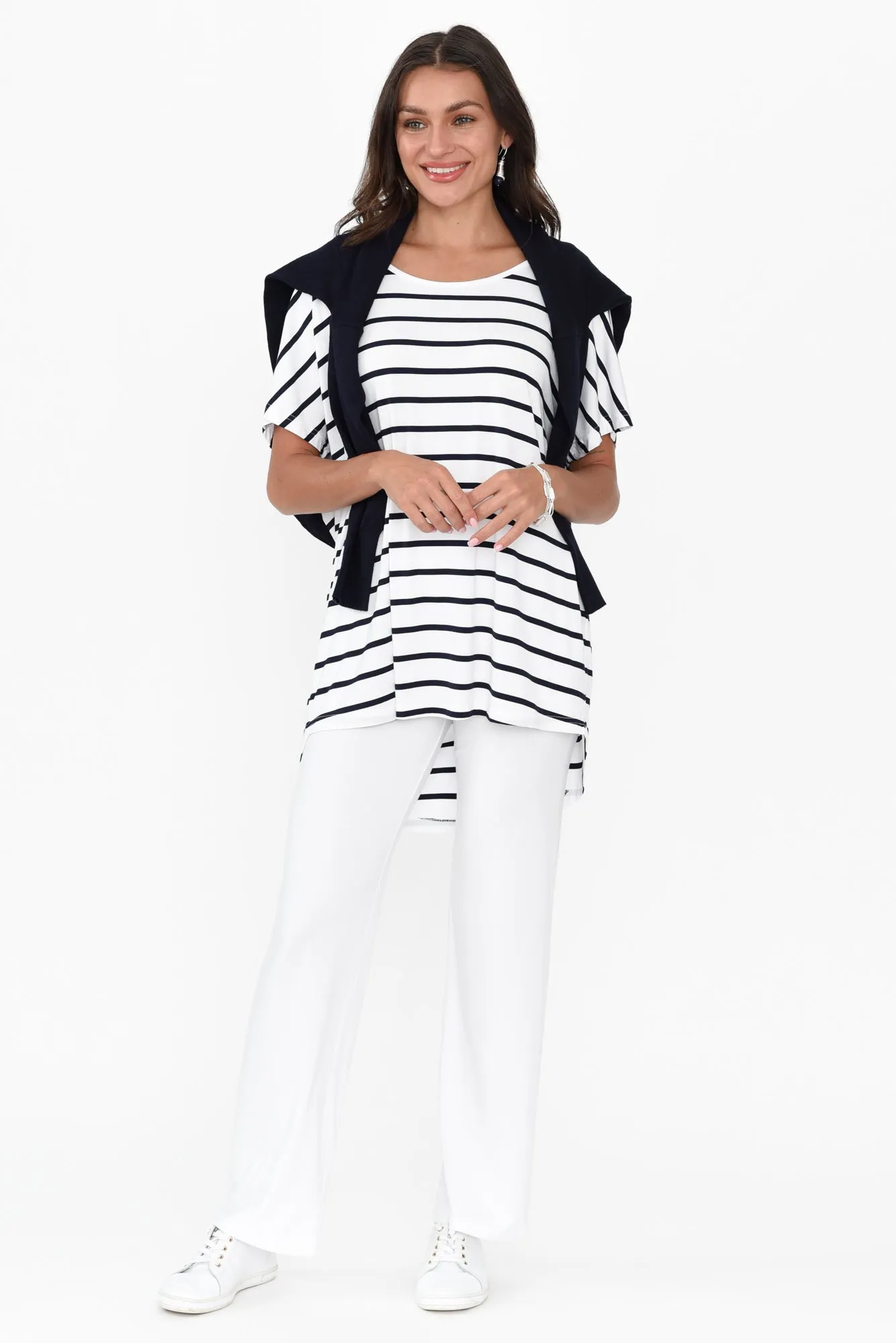 Pamela White Bamboo Pants sold by Blue Bungalow product image thumbnail 2