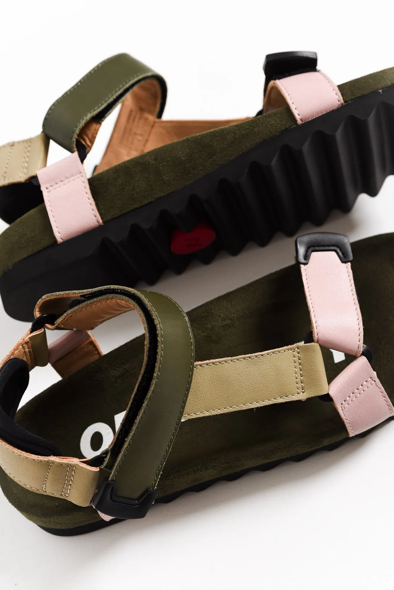 Cohen Khaki Leather Velcro Sandal sold by Blue Bungalow product image thumbnail 4