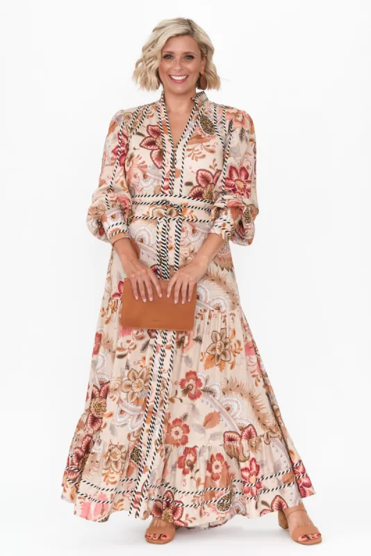 Vega Aries Floral Tie Dress sold by Blue Bungalow