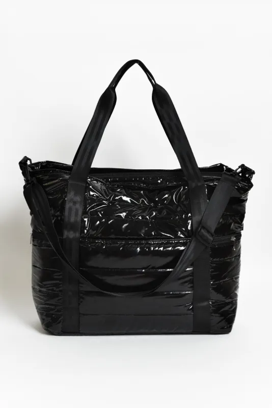 Antilla Black Puffer Tote Bag sold by Blue Bungalow