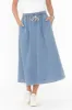Greta Light Denim Skirt sold by Blue Bungalow