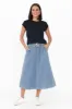 Greta Light Denim Skirt sold by Blue Bungalow