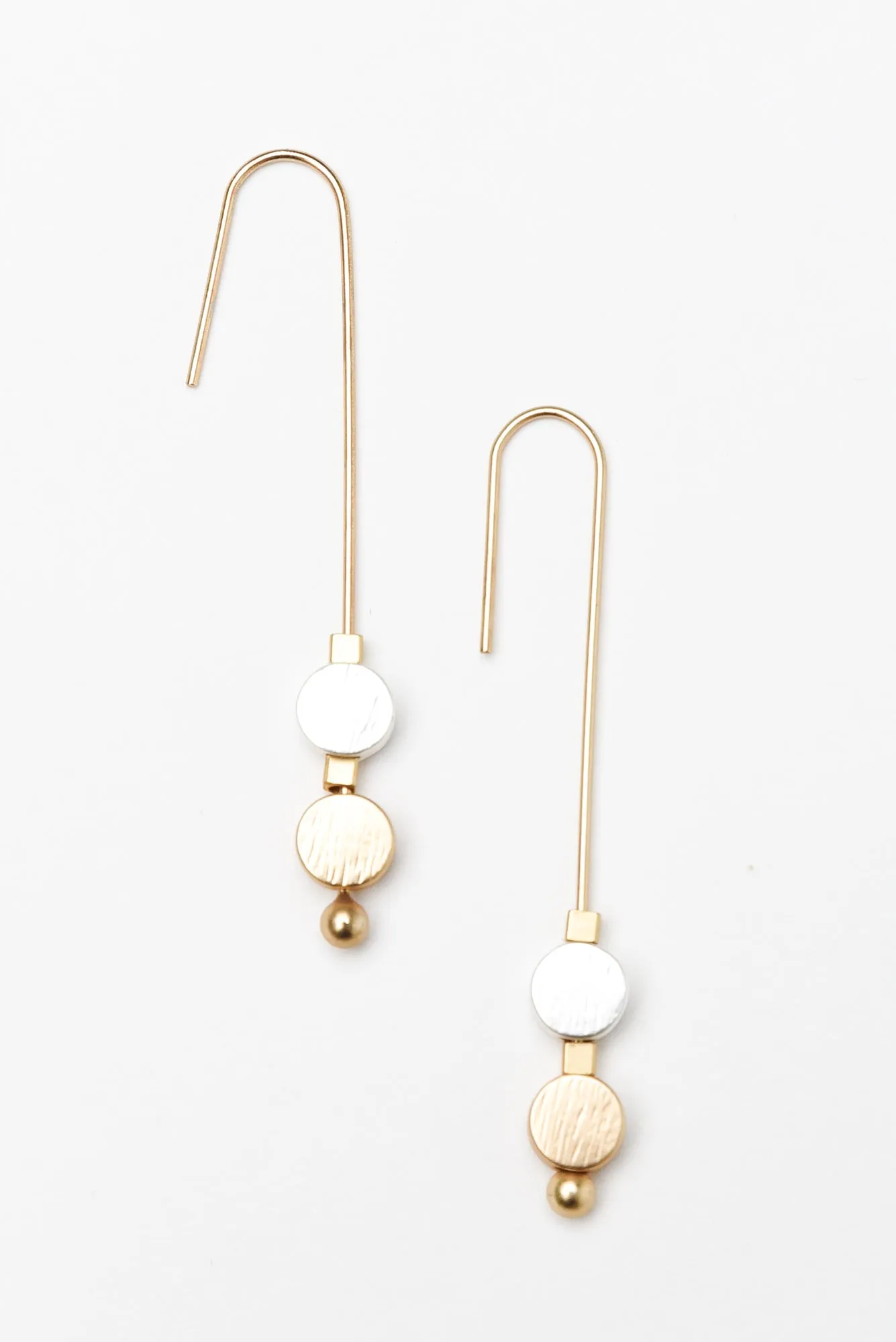 Airis Gold Circle Hook Earrings sold by Blue Bungalow