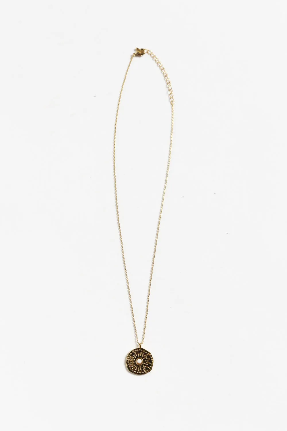 Haila Gold Disc Necklace sold by Blue Bungalow